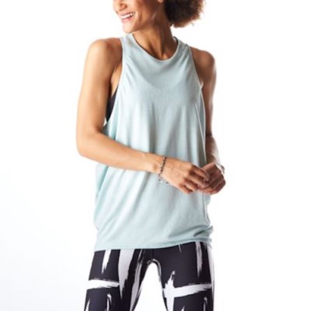Racerback Layering Top Mint Green Deep Armholes